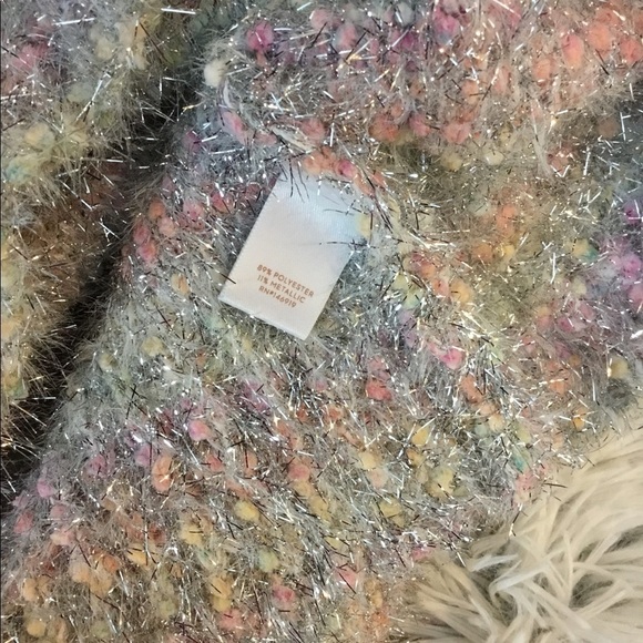 LAUREN Conrad XXL Popo pullover sweater with eyelash tinsel - Picture 12 of 13